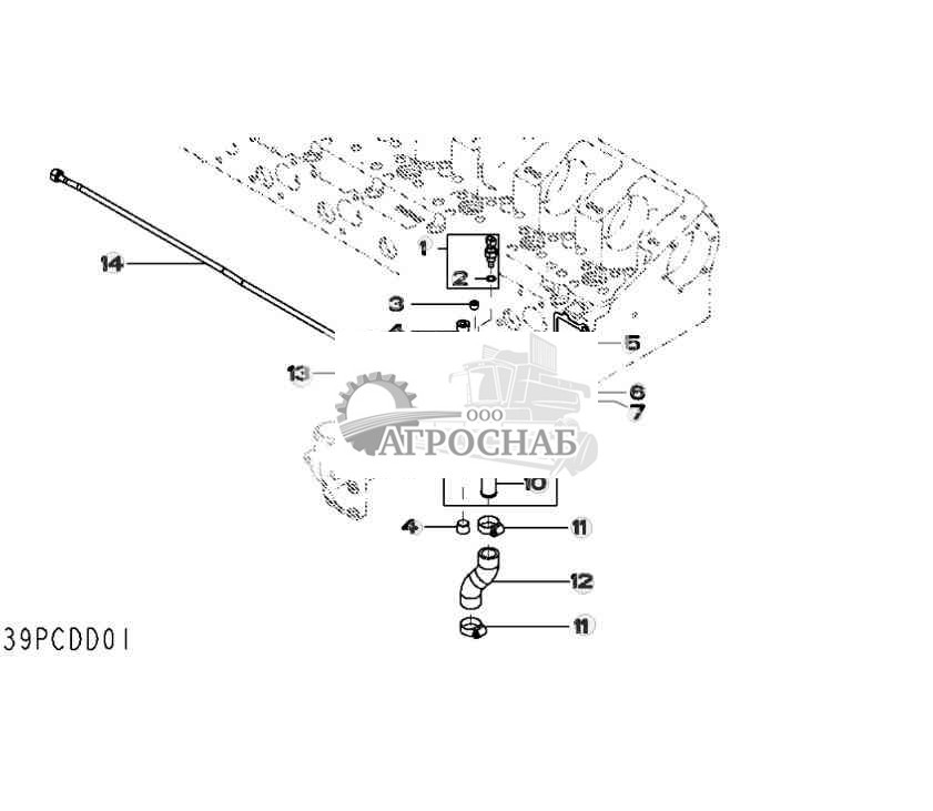 3903 Корпус термостата 